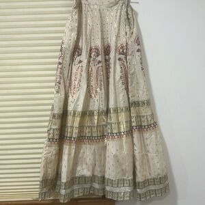 Stunning gold foil/beige lehenga set